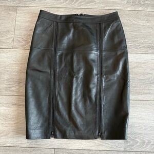 Halogen Genuine Leather Skirt Size 2